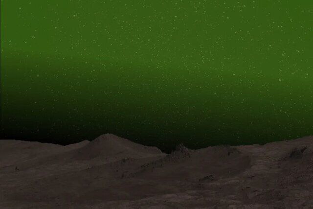 آسمان شب مریخ برای اولین بار سبز شد! + عکس